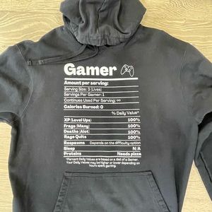 Port & Company Black Gamer Hoodie Size L
